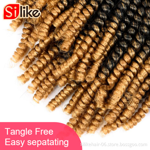 Afro Twist Kinky Marley Box Braiding Crochet Hair Bulk Passion Fluffy Synthetic Marley Braids Curly Hair Extension